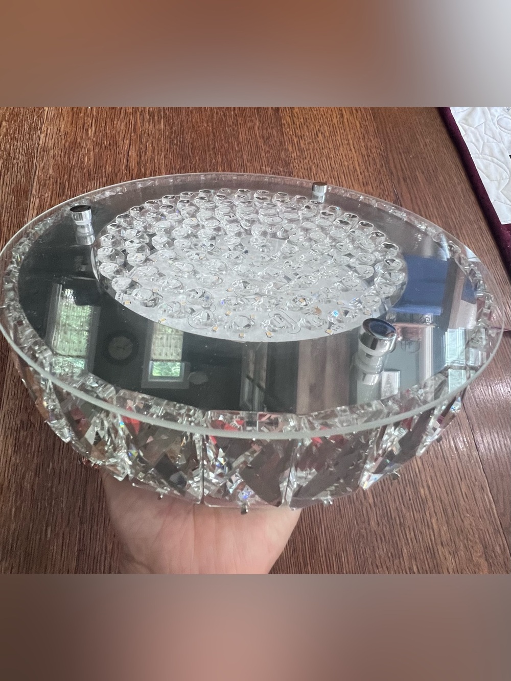 Crystal Chandeliers Flush Mount LED Ceiling Light Fixture 💎